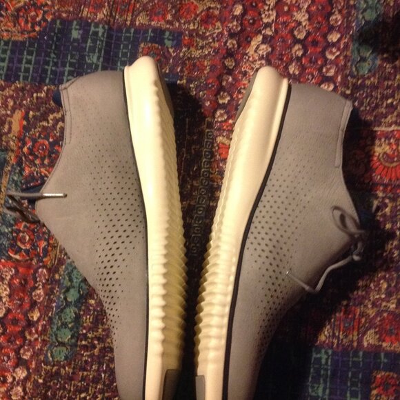 Cole Haan Men's 2.ZeroGrand Gray Nubuck Wingtip Oxford Shoes - 11.5M- New in Box - Picture 5 of 9